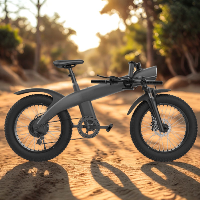 HX Q3 750W Fat Tire Electric Bike | 48V 20Ah Removable Battery | 30 MPH Top Speed | 20x4.0" All-Terrain Tires | Hydraulic Brakes | Shimano 7-Speed