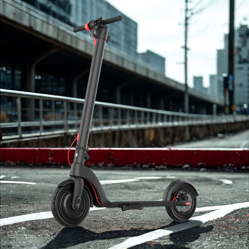 HX X7 Electric Scooter | 350W Motor, 25KM/h Speed, 36V 10Ah Battery | 10" Pneumatic Tires, Triple Brake System, Foldable | 150kg Max Load